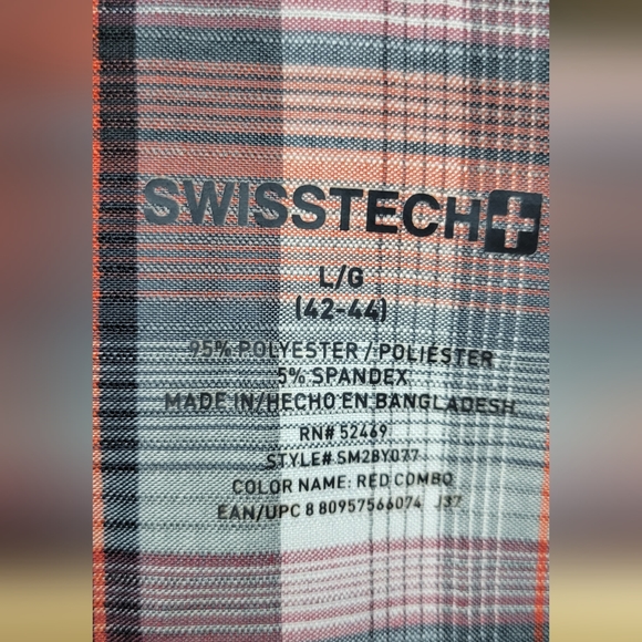 SWISS TECH plaid button down - Picture 4 of 4